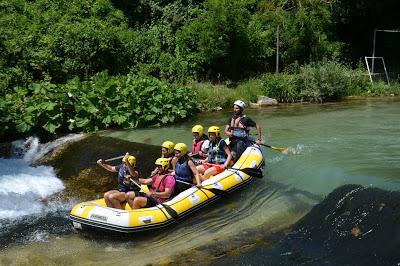 Rafting sul fiume Aniene