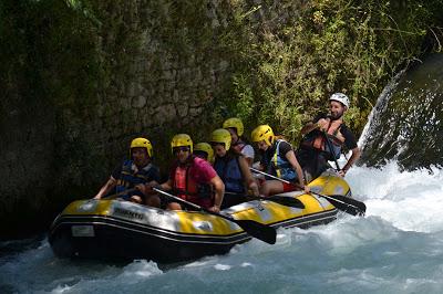 Rafting sul fiume Aniene