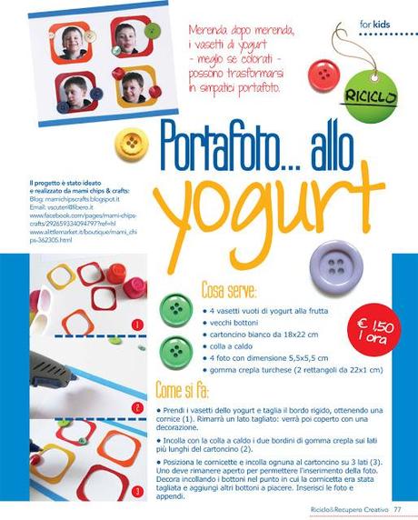 Portafoto allo yogurt!