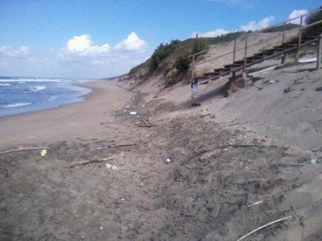 Spiaggia bella e abbandonata