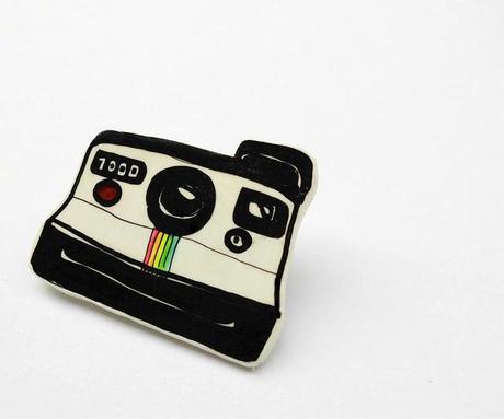 Polaroid plastic brooch 02