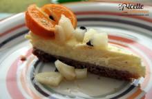 Cheesecake al Philadelphia con composta di mandarini e pere