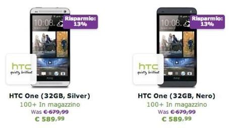 HTC One a 589€ su Expansys con colorazione Black e SIlver 32GB