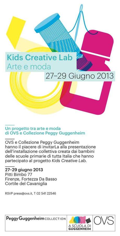 Modaholic a sostegno di OVS Kids Creative Lab e Collezione Peggy Guggenheim a Pitti Bimbo.