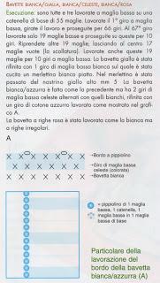 Lavori con l'uncinetto: Bavette colorate