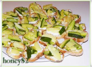 CROSTINI CON CRESCENZA ZUCCHINE E PATATE