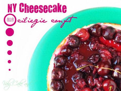 New York Cheesecake alle ciliegie confit