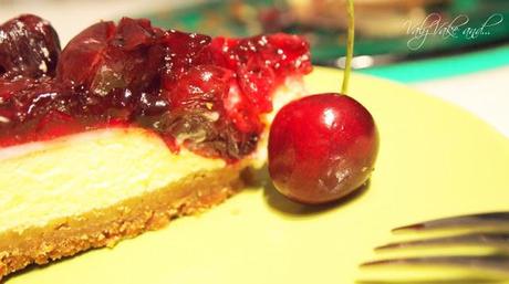 New York Cheesecake alle ciliegie confit