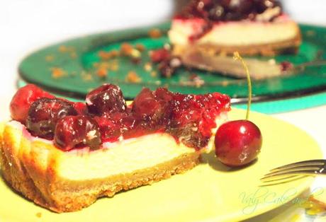 New York Cheesecake alle ciliegie confit