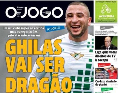 Rassegna Stampa – O Jogo: Porto, Ghilas in arrivo