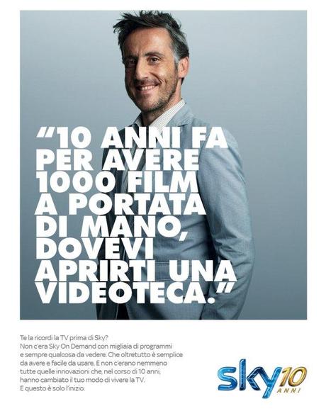 Sky festeggia dieci anni in Italia con la campagna stampa di 1861United