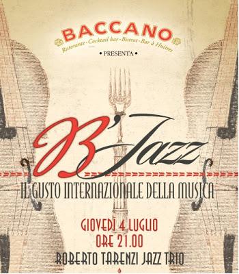 B'Jazz, i concerti del Baccano Bistrot Restaurant di Roma