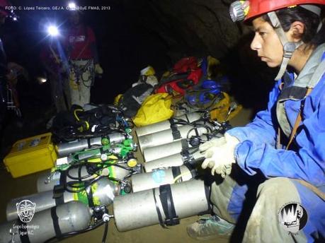 Esplorazione speleosubacquea in Chiapas, Messico 2013