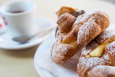 Croissant and coffee