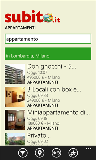 Subito.it, pronta al download l’applicazione ufficiale per la piattaforma Windows Phone