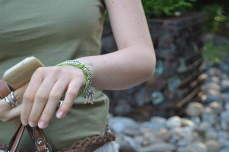 MAXI SKIRT AND A MILITARY GREEN TEE