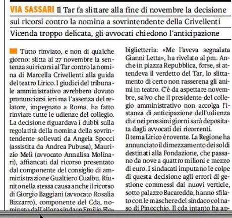 Il TAR rinvia sentenza