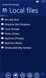 Minor update per Poket File Manager sui device Windows Phone 8