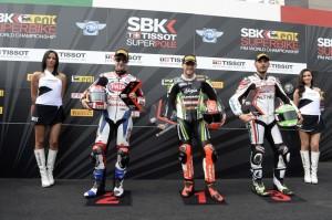 Giugliano Superpole podium