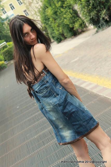 Outfit with my  DIY denim dress inspired by @CHANEL !
