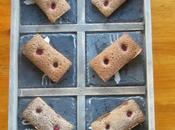 financiers chocolat avec framboises