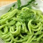 Ricette di primi: tonnarelli al pesto di rucola