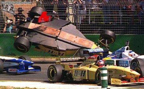 1996 Australian Grand Prix Martin Brundles Crash