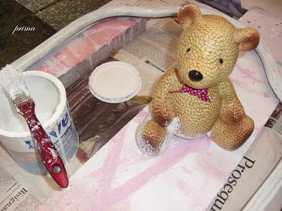 shabbychic, Teddy in rosa