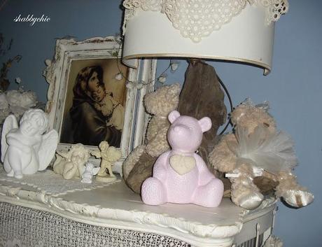 shabbychic, Teddy in rosa