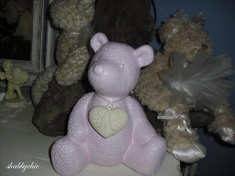 shabbychic, Teddy in rosa