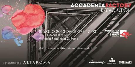 AltaRoma - Luglio 2013 - Accademia Factory. R/evolution