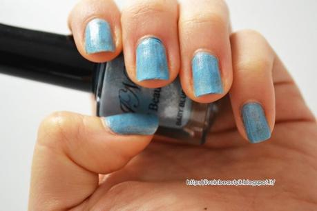 JN Beauty, Smalto Metallic Baby Blue - Review and swatches