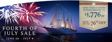 Windstar Cruises: per il 4 Luglio speciali promozioni sulle crociere della stagione 2013