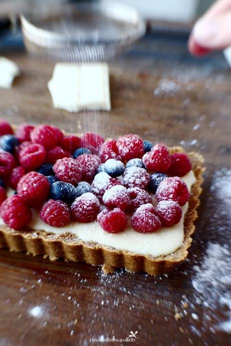 White & berries Tart - il dolce veloce in 30 minuti