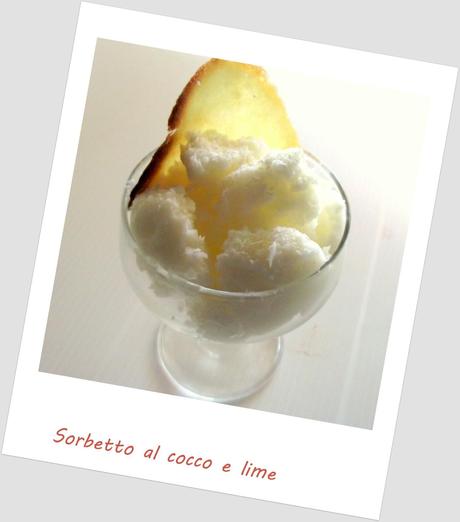 Il Sorbetto cocco e lime