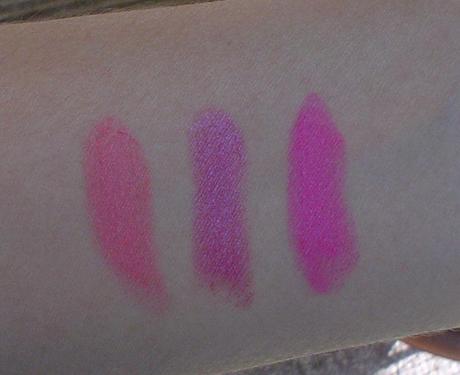 Review: VIVO Cosmetics Lipstick in Crushed Amethyst, Pink Pout e Matte Lipstick in Wow Pink