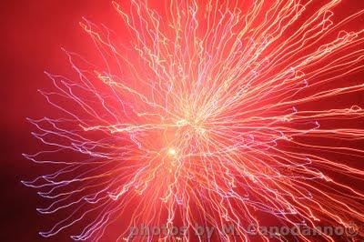A Montepertuso, Positano,  i fuochi in onore a Santa Maria delle Grazie