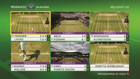 Wimbledon 2013 su Sky in diretta esclusiva, in HD, interattivo e anche in 3D