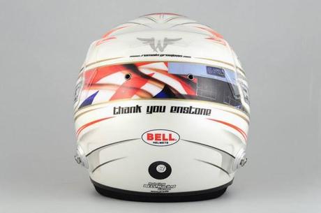 Bell HP7 R.Grosjean Silverstone 2013 by Com'On! Racing - painted by Bell Racing Europe