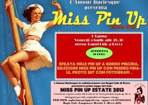 miss pin up 2013 L'amour Burlesque a Recco