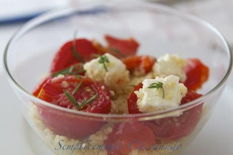 Couscous, feta greca e pomodori confit 