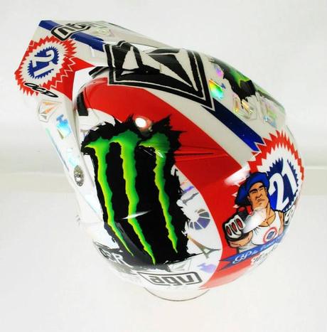 Agv AX-8 Evo G.Paulin GP Francia 2013 by OP DESIGN MX painted by OCD