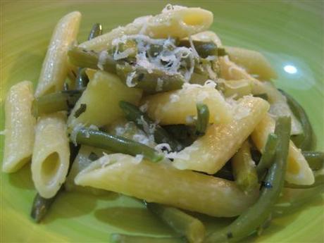 Pasta fagiolini e patate pronta