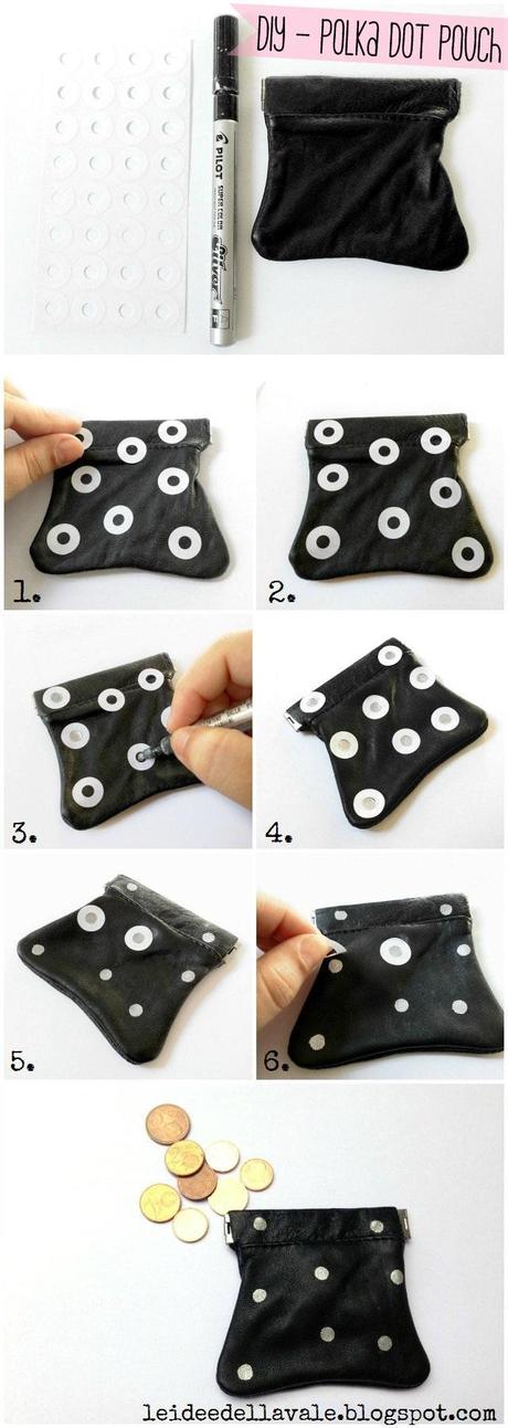 Polka dot pouch tutorial