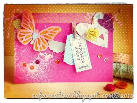 cafe creativo - Anna Drai - big shot sizzix - card - summer - banner