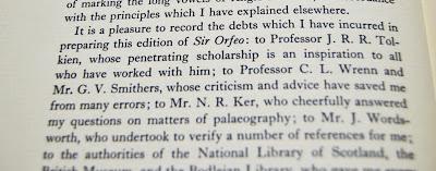 Sir Orfeo, edizione Oxford English Monographs 1954