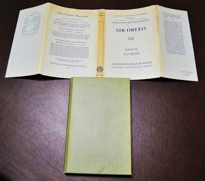 Sir Orfeo, edizione Oxford English Monographs 1954