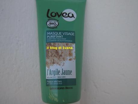 Lovea: maschera viso all'argilla gialla