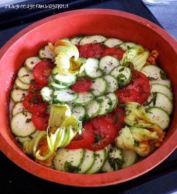 TORTA TATIN ALLE ZUCCHINE E POMODORI