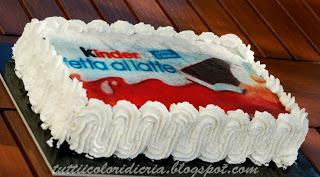 Cake kinder fetta al latte